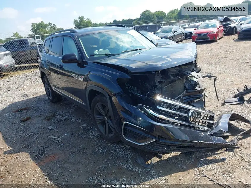 2021 Volkswagen Atlas 3.6L V6 Se W/Technology R-Line VIN: 1V2NR2CAXMC534556 Lot: 45575649