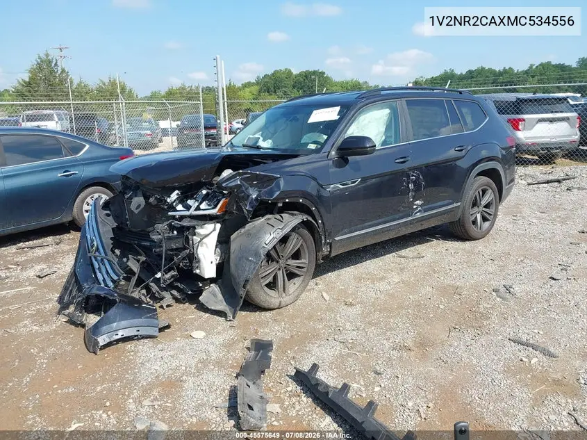 2021 Volkswagen Atlas 3.6L V6 Se W/Technology R-Line VIN: 1V2NR2CAXMC534556 Lot: 45575649