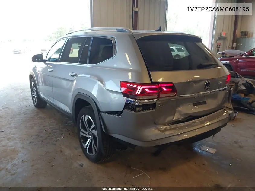 2021 Volkswagen Atlas 2.0T Sel Premium VIN: 1V2TP2CA6MC608195 Lot: 45584886