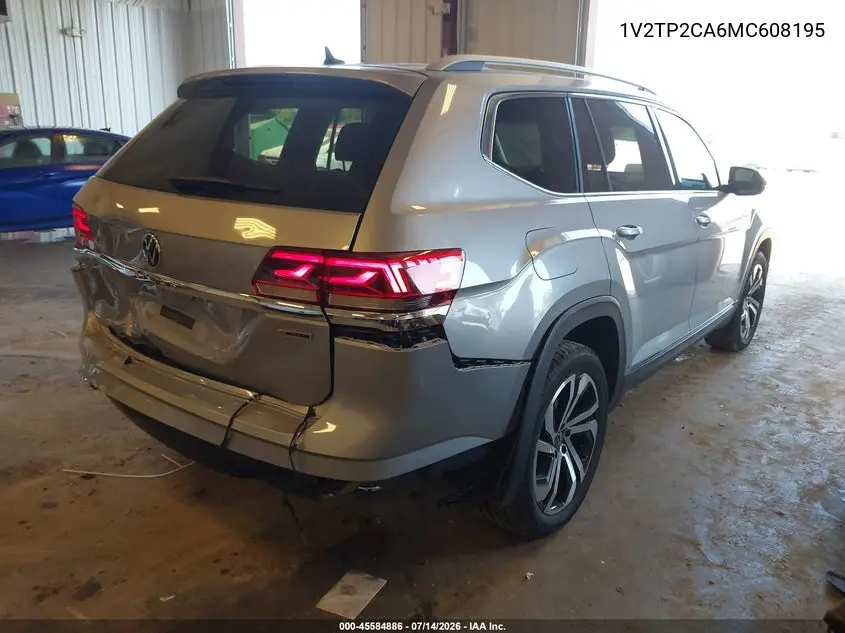 2021 Volkswagen Atlas 2.0T Sel Premium VIN: 1V2TP2CA6MC608195 Lot: 45584886