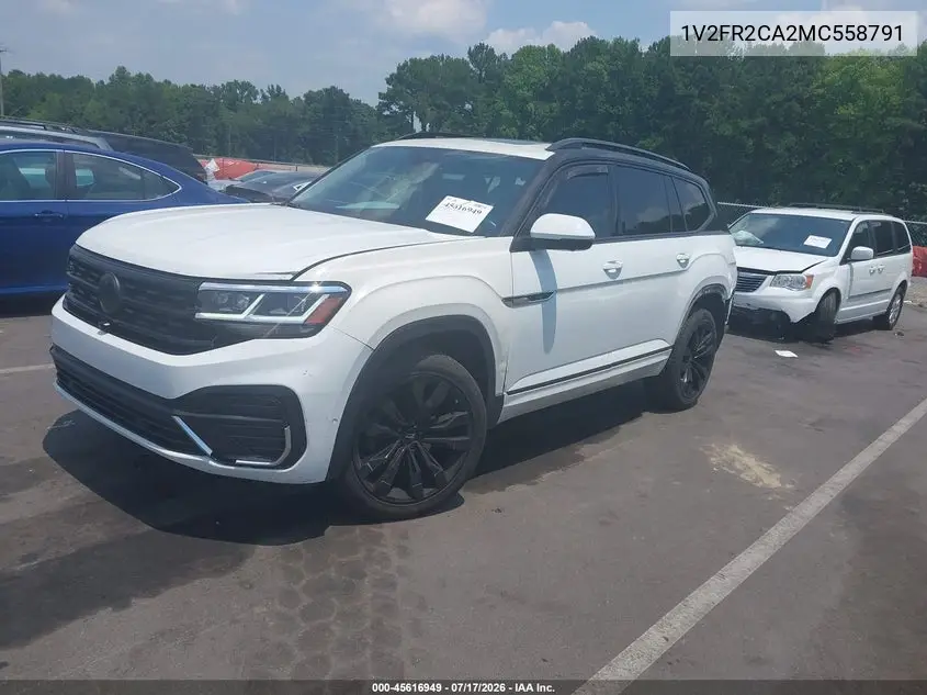 2021 Volkswagen Atlas 3.6L V6 Sel Premium R-Line VIN: 1V2FR2CA2MC558791 Lot: 45616949