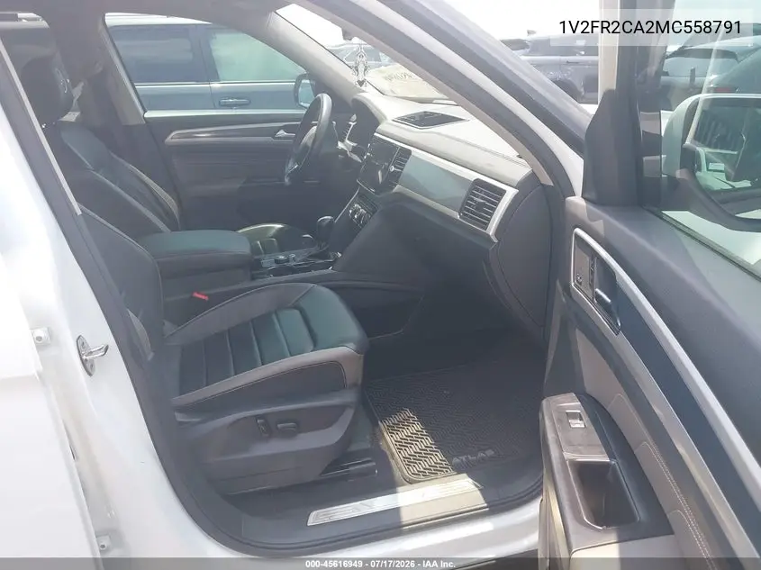 2021 Volkswagen Atlas 3.6L V6 Sel Premium R-Line VIN: 1V2FR2CA2MC558791 Lot: 45616949