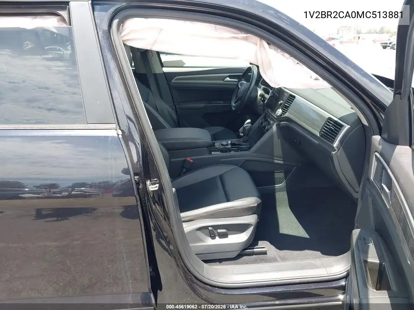 2021 Volkswagen Atlas 3.6L V6 Sel VIN: 1V2BR2CA0MC513881 Lot: 45619062