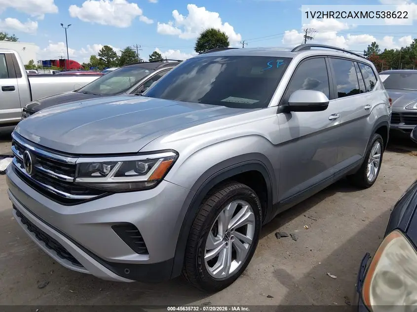 2021 Volkswagen Atlas 3.6L V6 Se W/Technology VIN: 1V2HR2CAXMC538622 Lot: 45635732