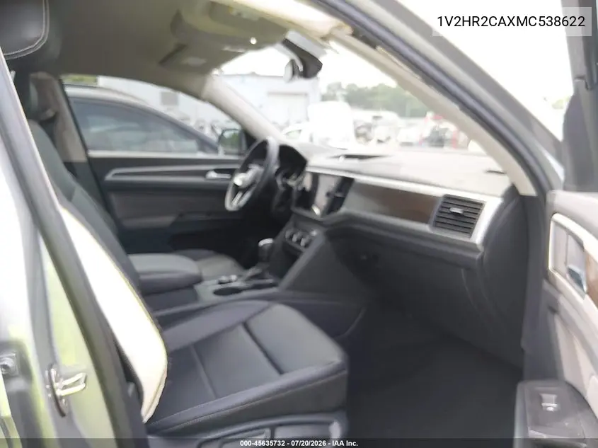 2021 Volkswagen Atlas 3.6L V6 Se W/Technology VIN: 1V2HR2CAXMC538622 Lot: 45635732