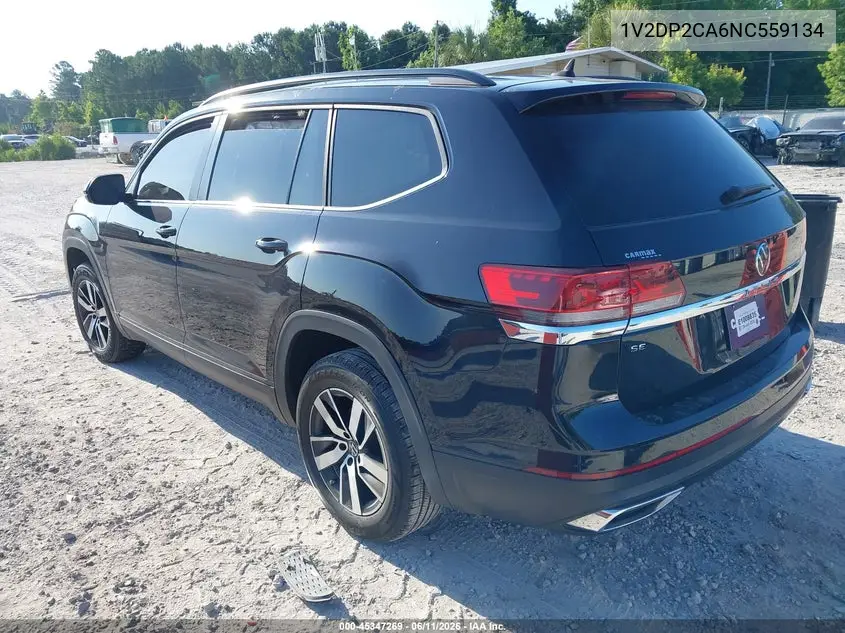 2022 Volkswagen Atlas 2.0T Se VIN: 1V2DP2CA6NC559134 Lot: 45347269