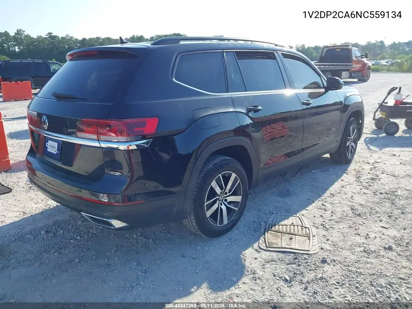 2022 Volkswagen Atlas 2.0T Se VIN: 1V2DP2CA6NC559134 Lot: 45347269