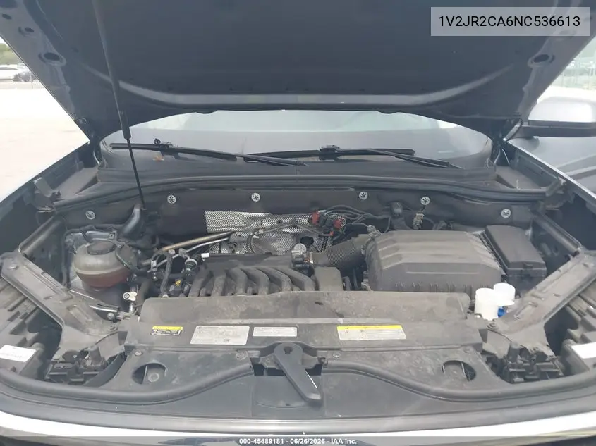 2022 Volkswagen Atlas 3.6L V6 Se W/Technology VIN: 1V2JR2CA6NC536613 Lot: 45489181