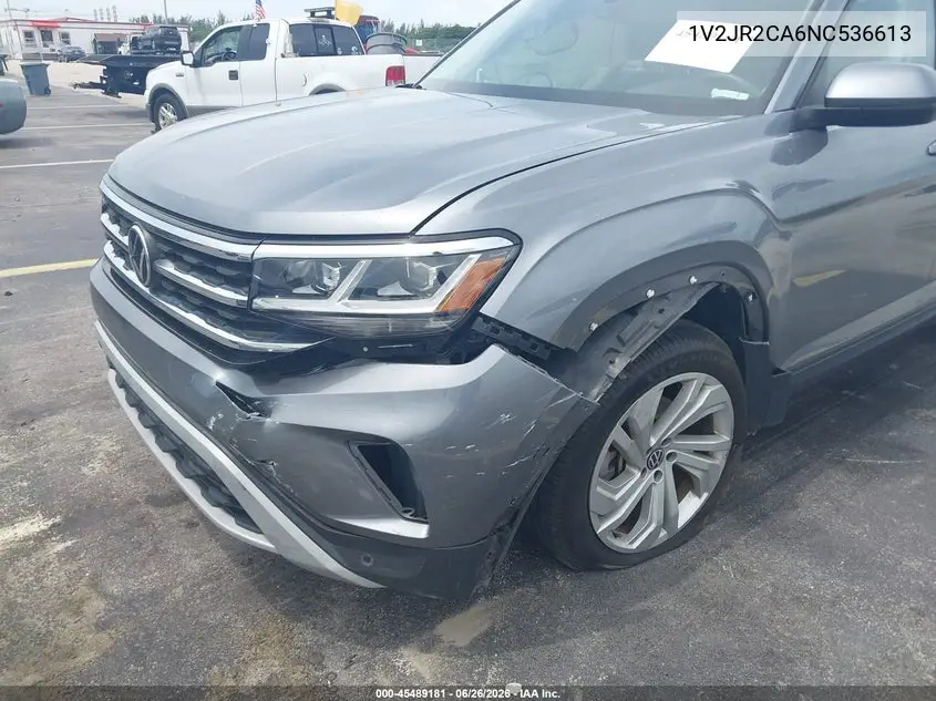 2022 Volkswagen Atlas 3.6L V6 Se W/Technology VIN: 1V2JR2CA6NC536613 Lot: 45489181