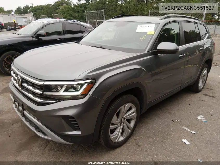 2022 Volkswagen Atlas 2.0T Se W/Technology VIN: 1V2KP2CA8NC551527 Lot: 45520477