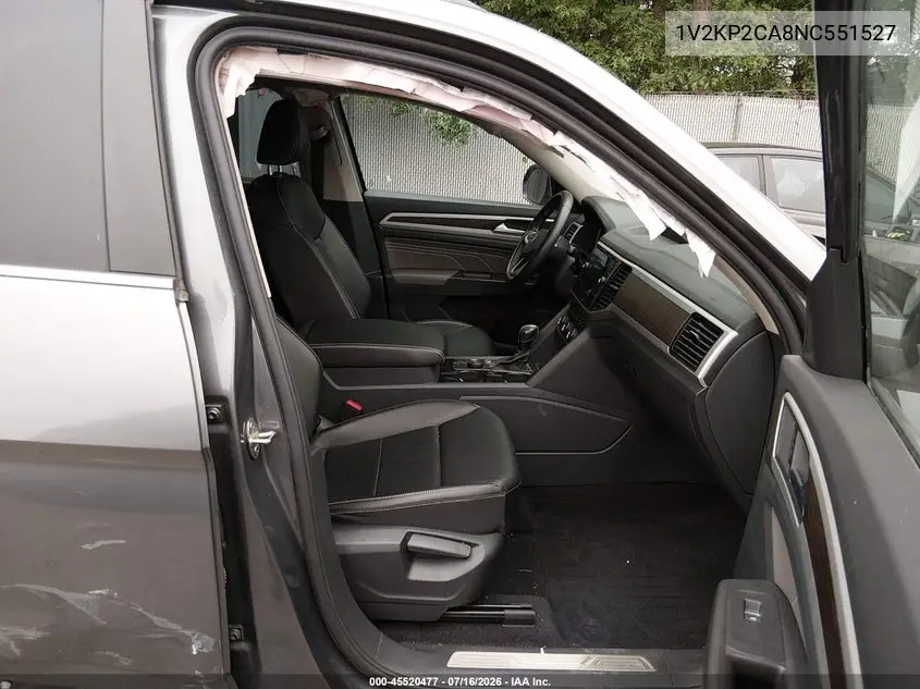 2022 Volkswagen Atlas 2.0T Se W/Technology VIN: 1V2KP2CA8NC551527 Lot: 45520477