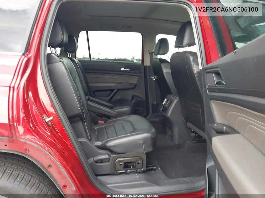 2022 Volkswagen Atlas 3.6L V6 Sel Premium R-Line VIN: 1V2FR2CA6NC506100 Lot: 45541557