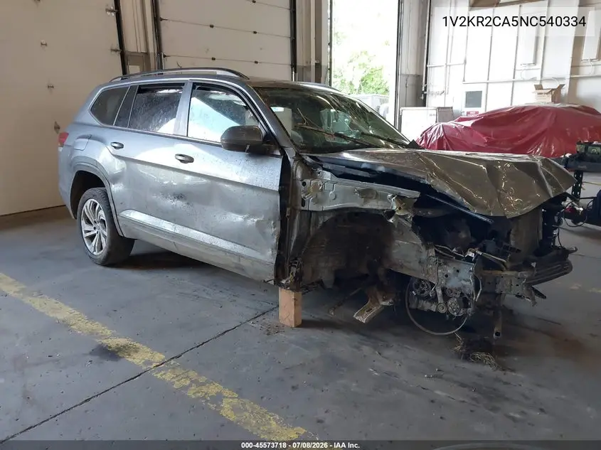 2022 Volkswagen Atlas 3.6L V6 Se W/Technology VIN: 1V2KR2CA5NC540334 Lot: 45573718