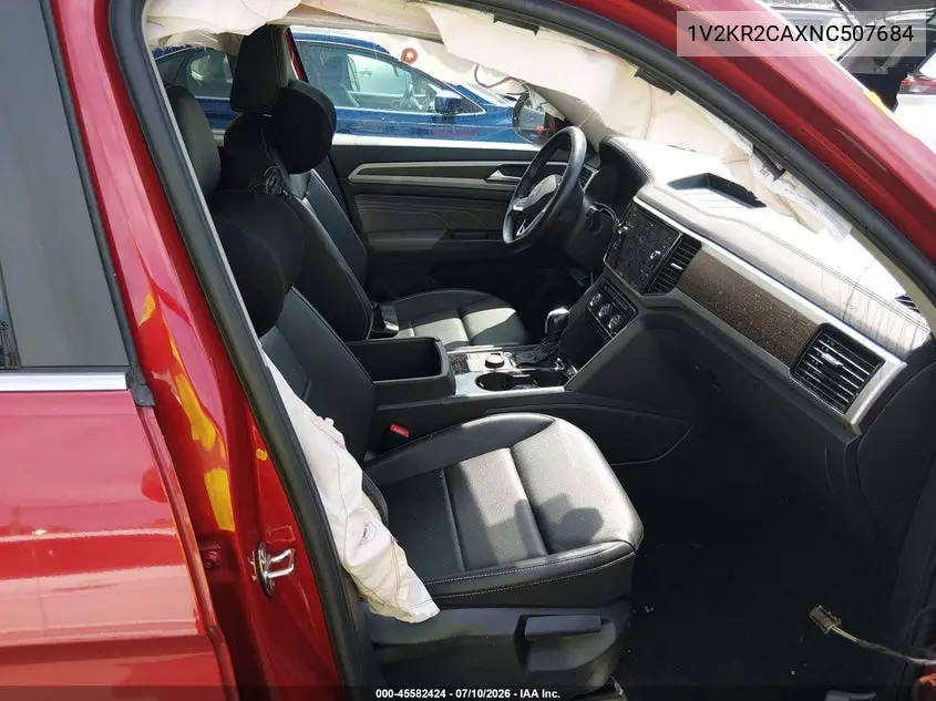 2022 Volkswagen Atlas 3.6L V6 Se W/Technology VIN: 1V2KR2CAXNC507684 Lot: 45582424