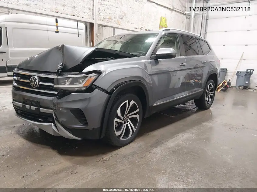 2022 Volkswagen Atlas 3.6L V6 Sel VIN: 1V2BR2CA3NC532118 Lot: 45597943