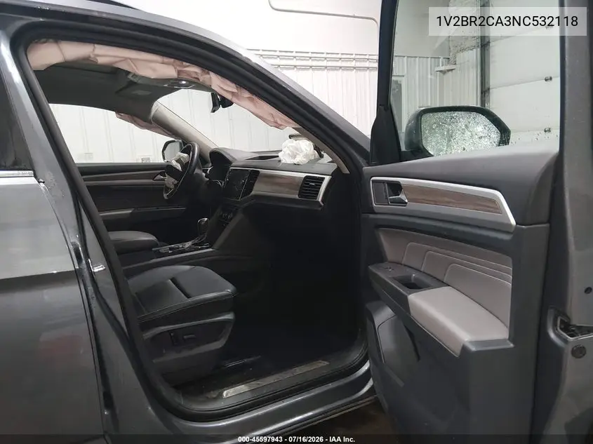 2022 Volkswagen Atlas 3.6L V6 Sel VIN: 1V2BR2CA3NC532118 Lot: 45597943