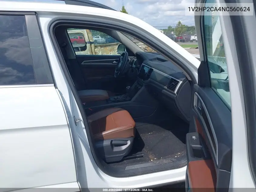 2022 Volkswagen Atlas 2.0T Se W/Technology VIN: 1V2HP2CA4NC560624 Lot: 45605860