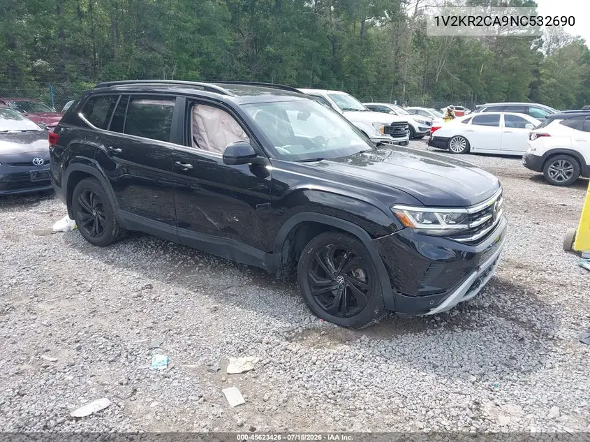 2022 Volkswagen Atlas 3.6L V6 Se W/Technology VIN: 1V2KR2CA9NC532690 Lot: 45623426