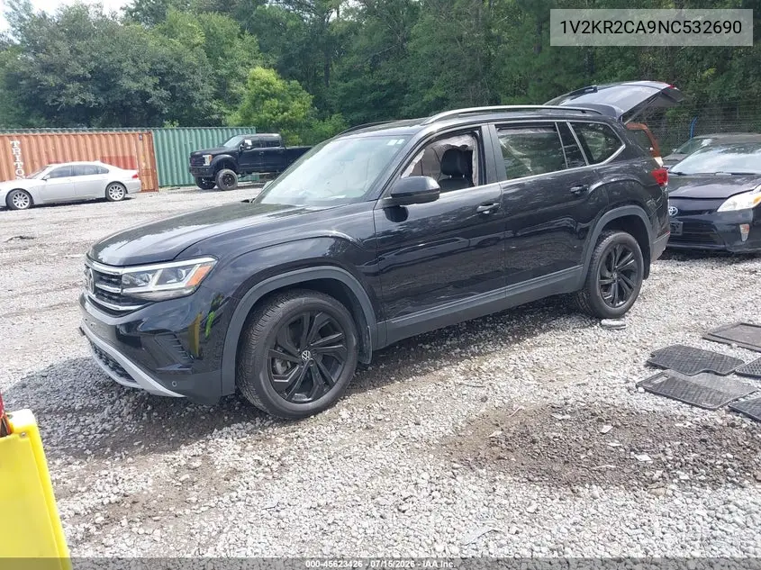 2022 Volkswagen Atlas 3.6L V6 Se W/Technology VIN: 1V2KR2CA9NC532690 Lot: 45623426