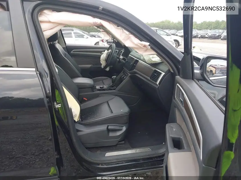 2022 Volkswagen Atlas 3.6L V6 Se W/Technology VIN: 1V2KR2CA9NC532690 Lot: 45623426