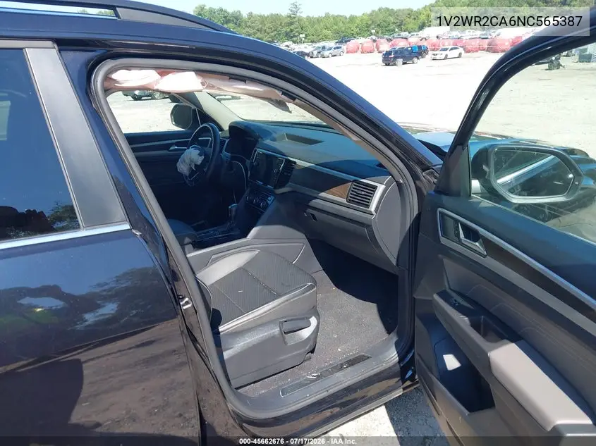 2022 Volkswagen Atlas 3.6L V6 Se W/Technology VIN: 1V2WR2CA6NC565387 Lot: 45662676