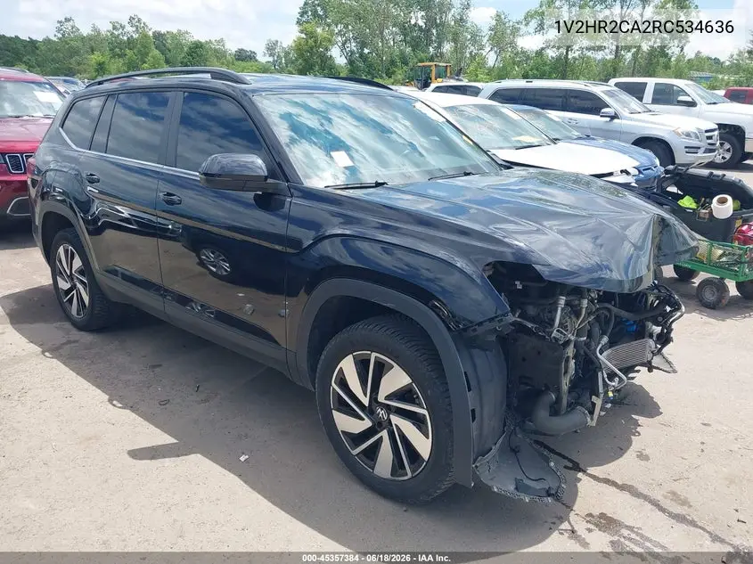 2024 Volkswagen Atlas 2.0T Se W/Technology VIN: 1V2HR2CA2RC534636 Lot: 45357384