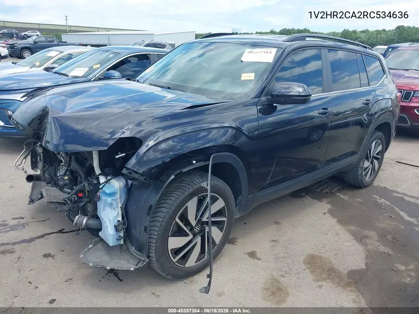 2024 Volkswagen Atlas 2.0T Se W/Technology VIN: 1V2HR2CA2RC534636 Lot: 45357384