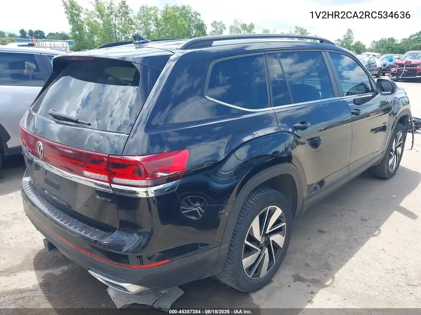 2024 Volkswagen Atlas 2.0T Se W/Technology VIN: 1V2HR2CA2RC534636 Lot: 45357384