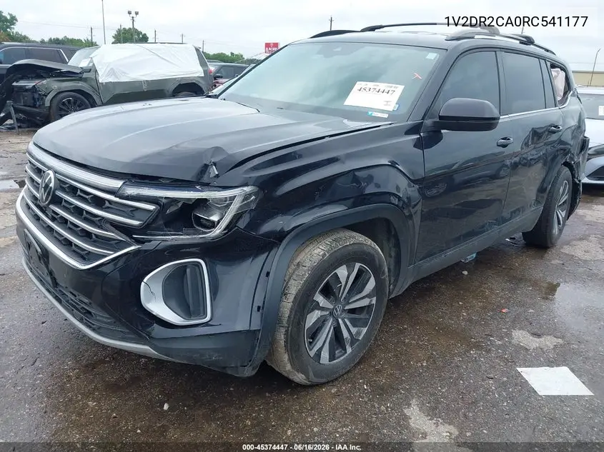 2024 Volkswagen Atlas 2.0T Se VIN: 1V2DR2CA0RC541177 Lot: 45374447