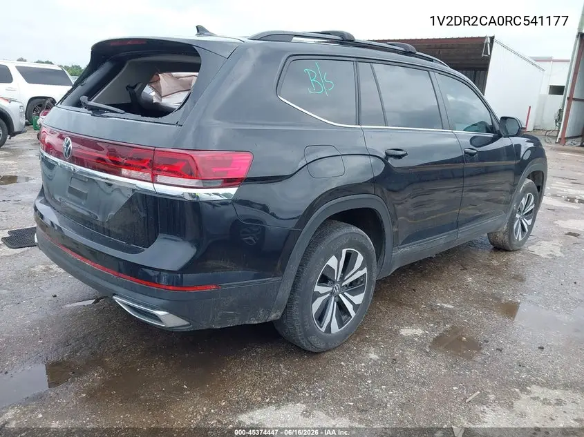 2024 Volkswagen Atlas 2.0T Se VIN: 1V2DR2CA0RC541177 Lot: 45374447