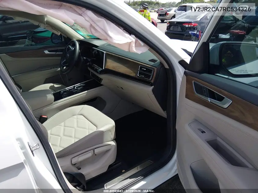 2024 Volkswagen Atlas 2.0T Se W/Technology VIN: 1V2JR2CA7RC534326 Lot: 45593541