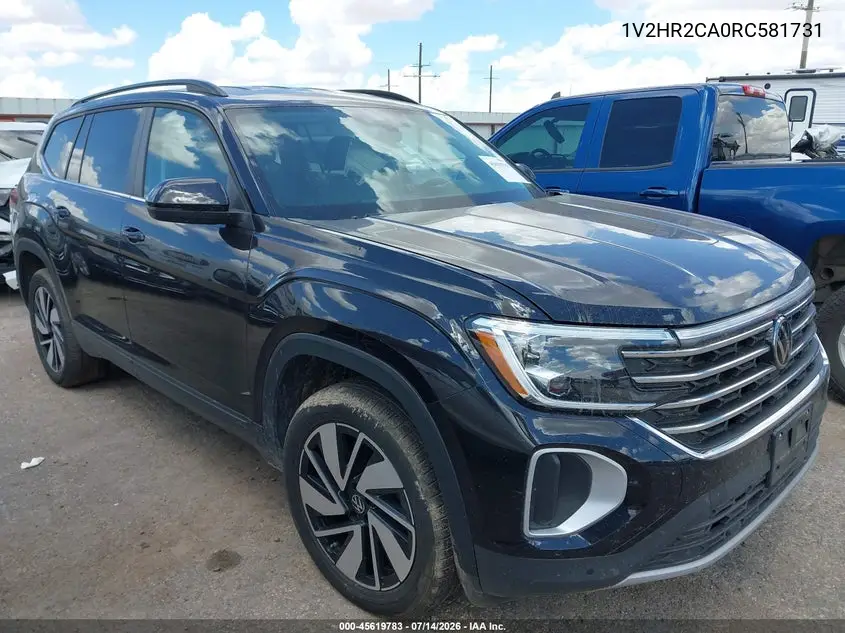 2024 Volkswagen Atlas 2.0T Se W/Technology VIN: 1V2HR2CA0RC581731 Lot: 45619783