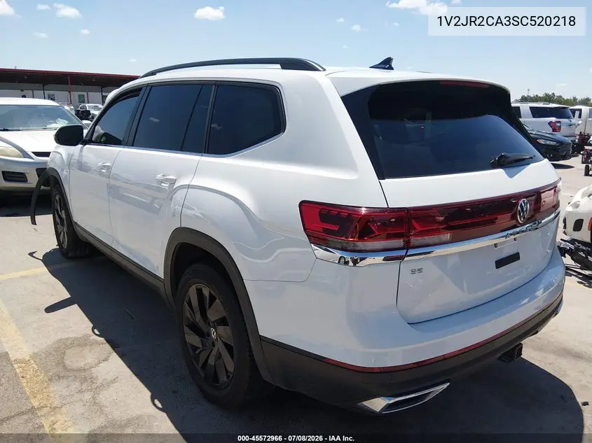2025 Volkswagen Atlas 2.0T Se W/Technology VIN: 1V2JR2CA3SC520218 Lot: 45572966