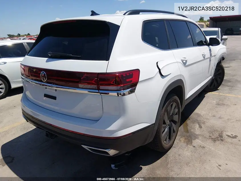 2025 Volkswagen Atlas 2.0T Se W/Technology VIN: 1V2JR2CA3SC520218 Lot: 45572966