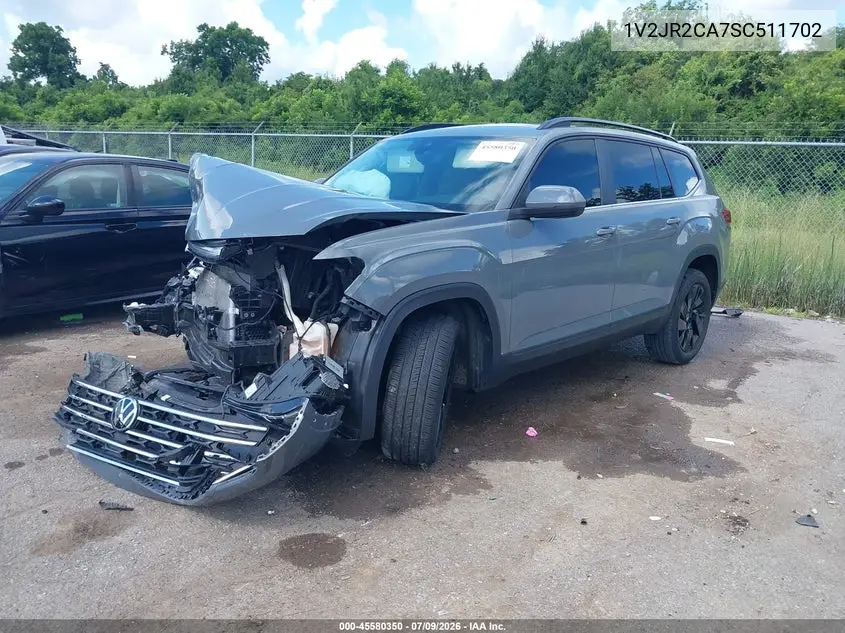 2025 Volkswagen Atlas 2.0T Se W/Technology VIN: 1V2JR2CA7SC511702 Lot: 45580350
