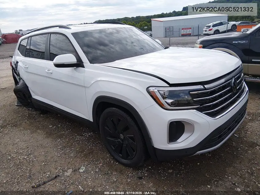 2025 Volkswagen Atlas 2.0T Se W/Technology VIN: 1V2KR2CA0SC521332 Lot: 45616646