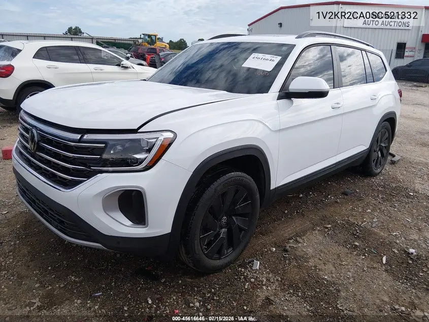 2025 Volkswagen Atlas 2.0T Se W/Technology VIN: 1V2KR2CA0SC521332 Lot: 45616646