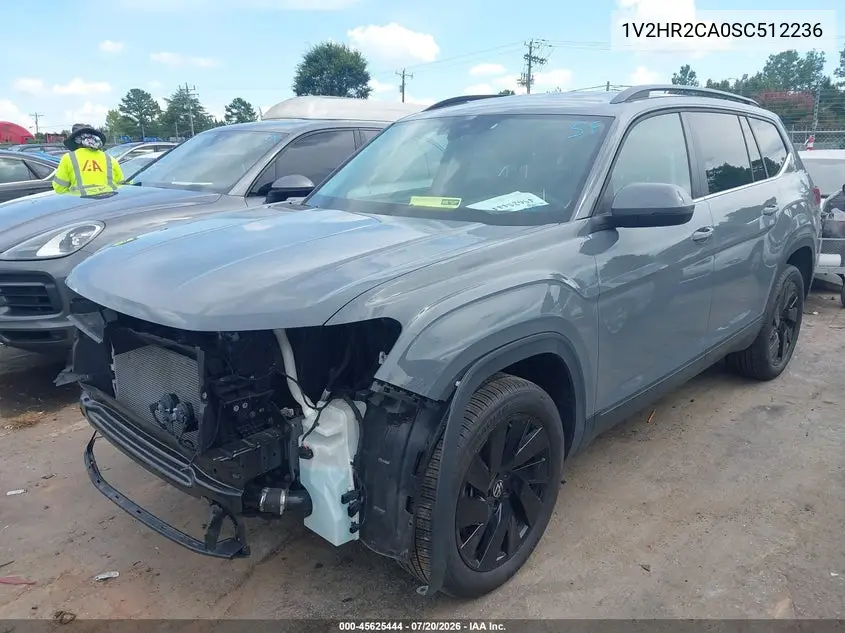 2025 Volkswagen Atlas 2.0T Se W/Technology VIN: 1V2HR2CA0SC512236 Lot: 45625444