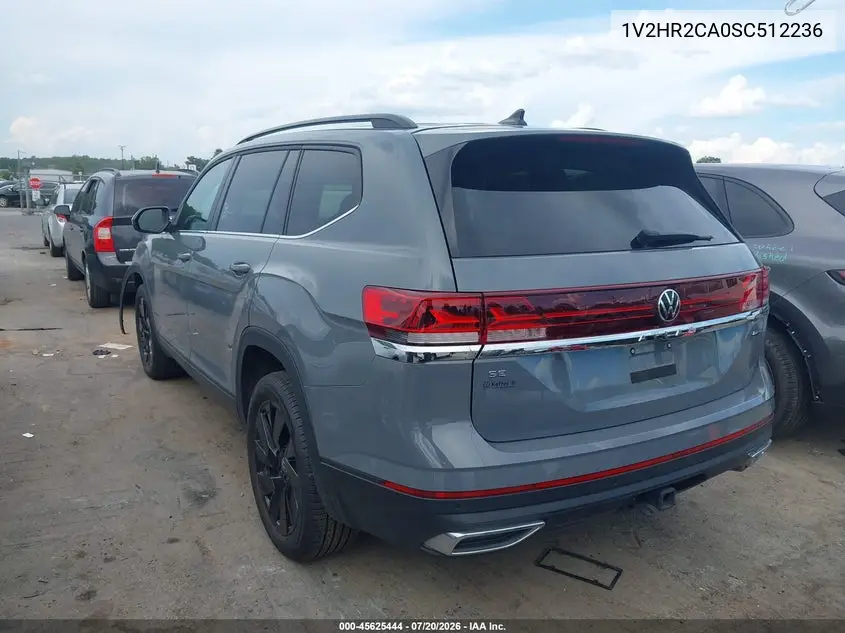 2025 Volkswagen Atlas 2.0T Se W/Technology VIN: 1V2HR2CA0SC512236 Lot: 45625444