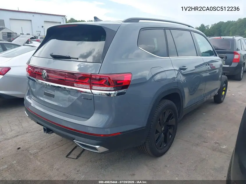 2025 Volkswagen Atlas 2.0T Se W/Technology VIN: 1V2HR2CA0SC512236 Lot: 45625444