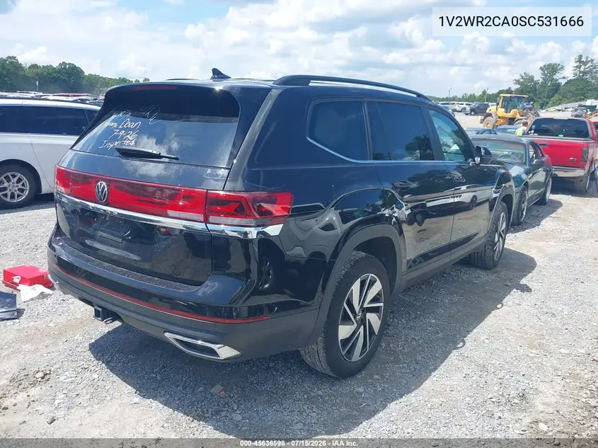 2025 Volkswagen Atlas 2.0T Se W/Technology VIN: 1V2WR2CA0SC531666 Lot: 45636598