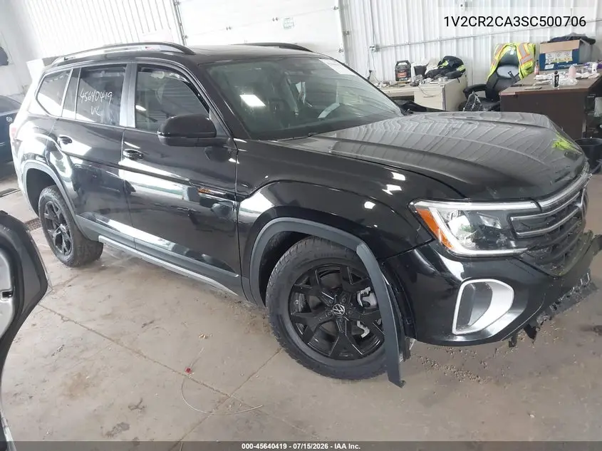 2025 Volkswagen Atlas 2.0T Peak Edition VIN: 1V2CR2CA3SC500706 Lot: 45640419