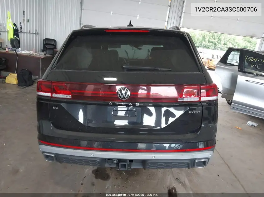 2025 Volkswagen Atlas 2.0T Peak Edition VIN: 1V2CR2CA3SC500706 Lot: 45640419