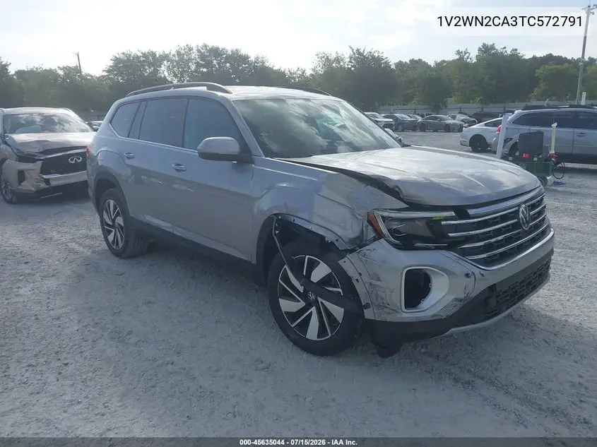 2026 Volkswagen Atlas Se With Technology VIN: 1V2WN2CA3TC572791 Lot: 45635044