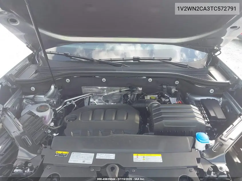 2026 Volkswagen Atlas Se With Technology VIN: 1V2WN2CA3TC572791 Lot: 45635044