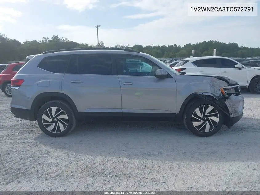 2026 Volkswagen Atlas Se With Technology VIN: 1V2WN2CA3TC572791 Lot: 45635044