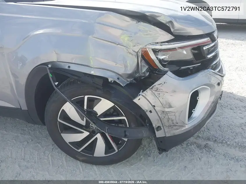 2026 Volkswagen Atlas Se With Technology VIN: 1V2WN2CA3TC572791 Lot: 45635044