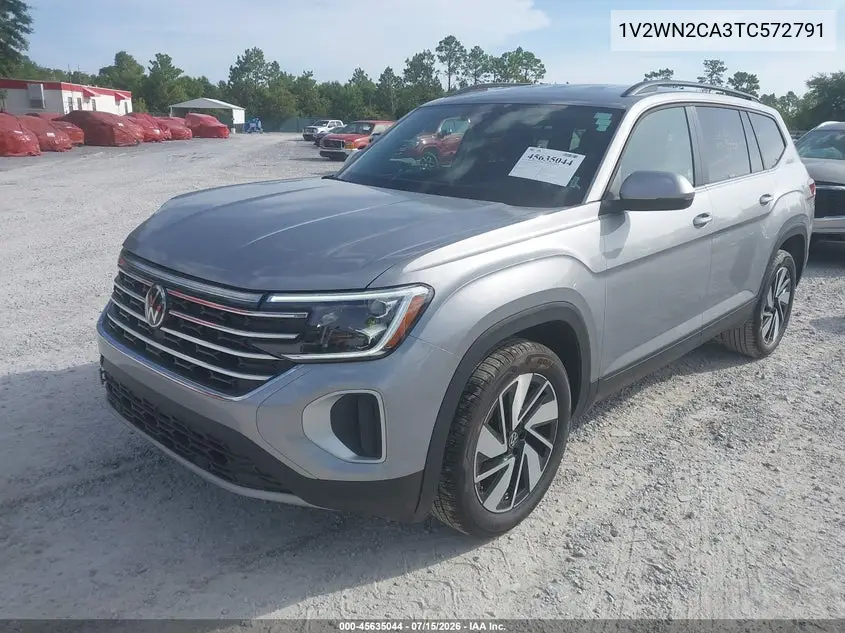 2026 Volkswagen Atlas Se With Technology VIN: 1V2WN2CA3TC572791 Lot: 45635044