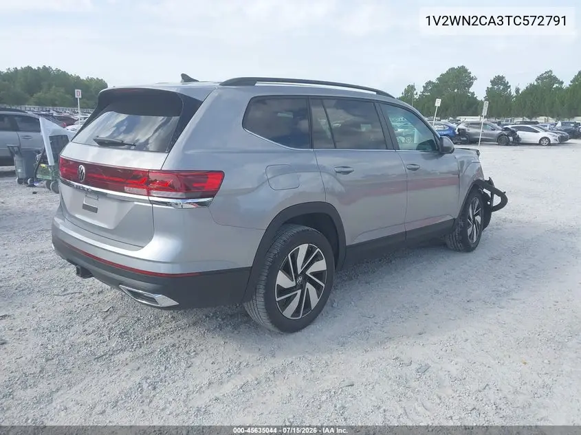 2026 Volkswagen Atlas Se With Technology VIN: 1V2WN2CA3TC572791 Lot: 45635044
