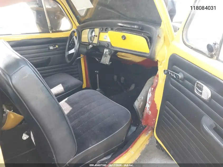 1969 Volkswagen Beetle VIN: 118084031 Lot: 45407160